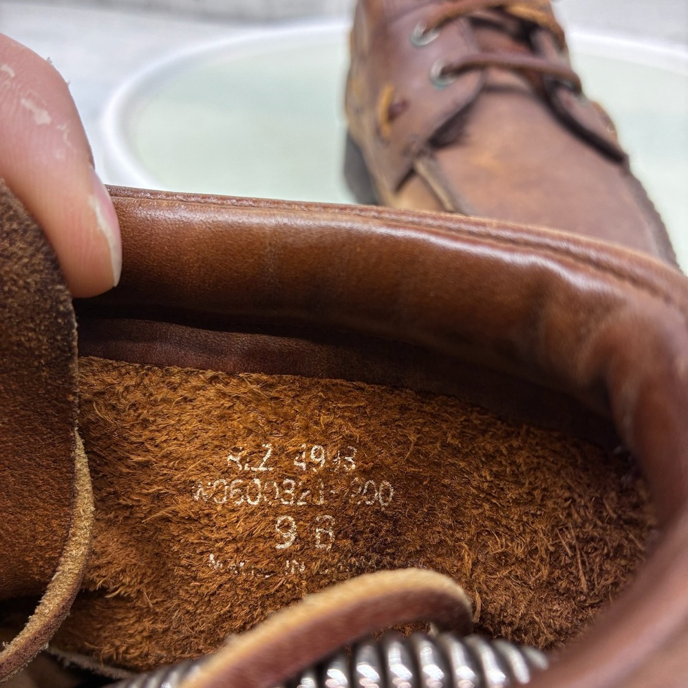 Polo Country by Ralph Lauren Brown Leather Lace-Up Moc Toe Boots - Picture 7 of 7
